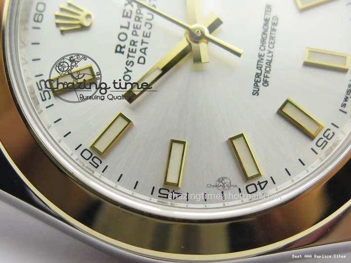 Best AAA Replica Sites On Dial Noob Silver Jubilee YG 126303 A 41mm Wrapped 1:1 Compact SS YG 3764 Bracelet Best Edition DateJust 0116